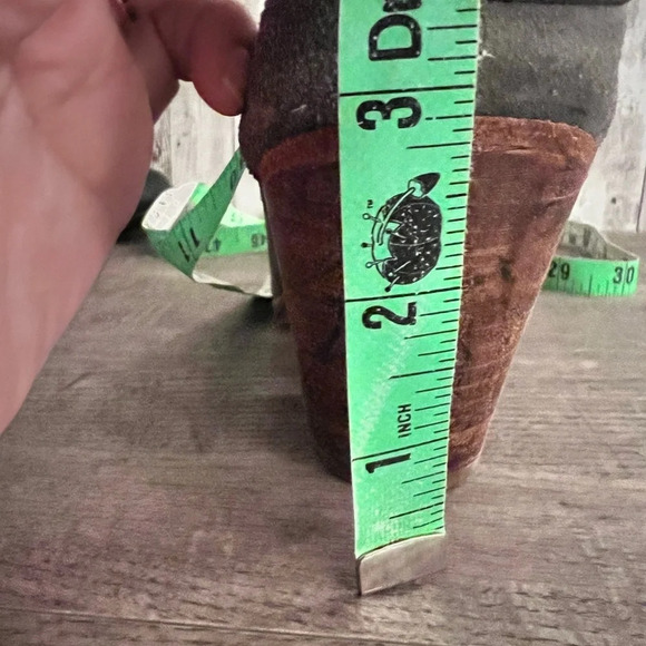 Rachel Comey Grey Suede Clogs Wooden Stacked Heel 7 - Picture 8 of 8